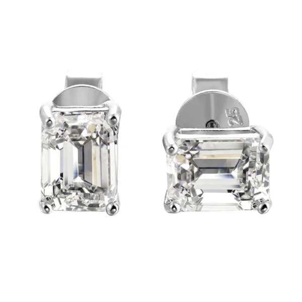 Luxe Emerald Studs - Image 4