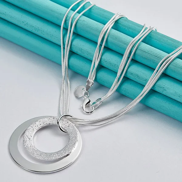 Halo Circle Necklace - Image 5
