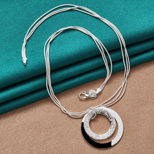 Halo Circle Necklace - Image 3